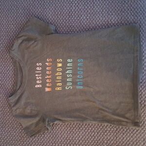 Cat and Jack Gray Cute Girl T-shirt